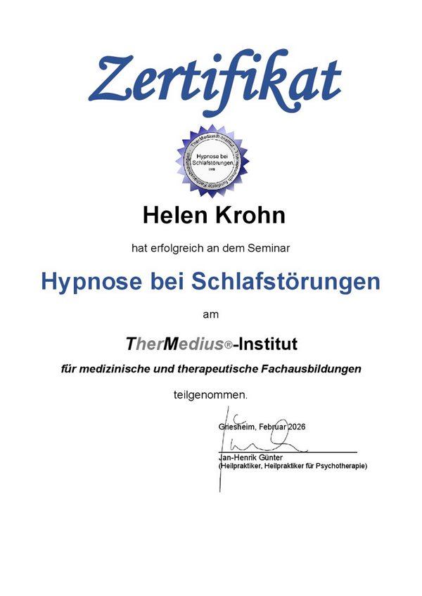 Hypnose bei Schlafstörungen Hamburg